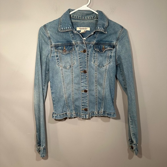 Vintage Abercrombie & Fitch Denim Jacket Size Small - Picture 1 of 8